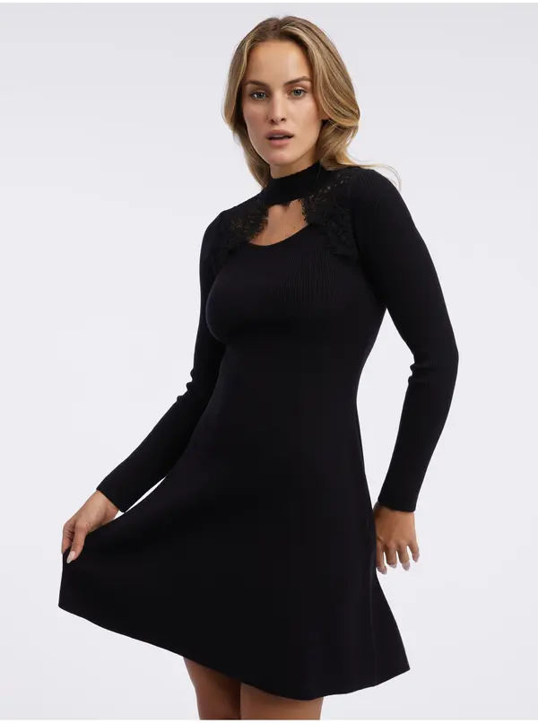 Orsay Orsay Black Women's Knitted Dress - Women's
