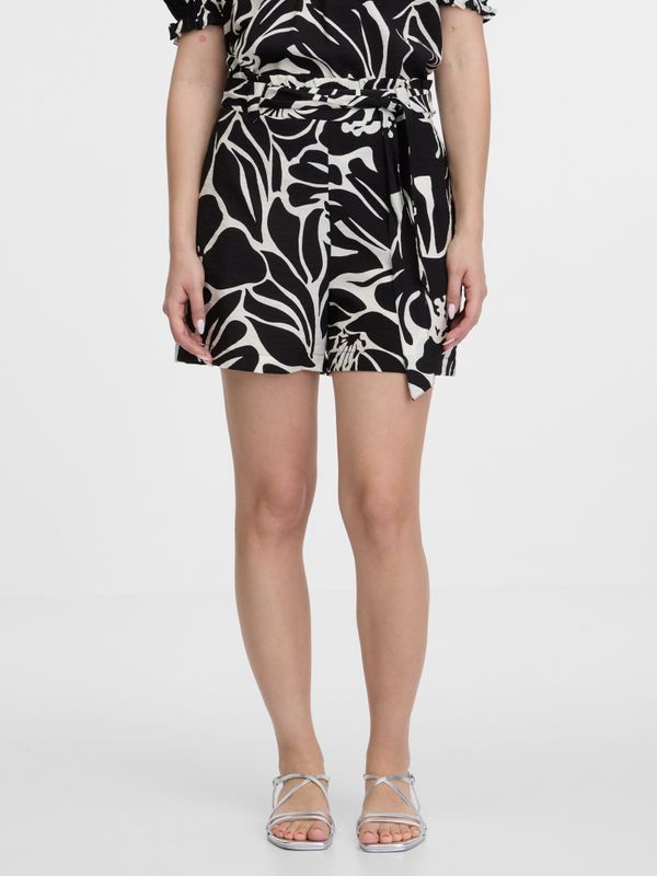 Orsay Orsay Black Women's Patterned Shorts - Women's