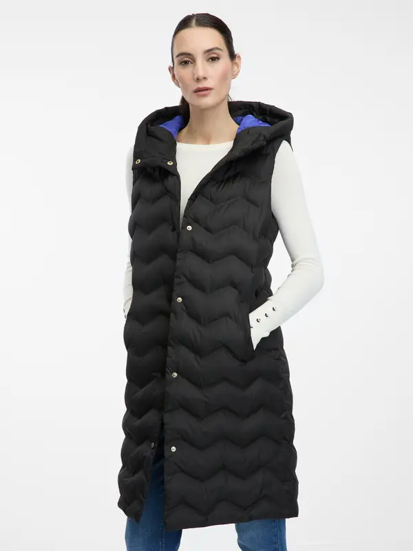 Orsay Orsay Black Women's Quilted Vest - Women's