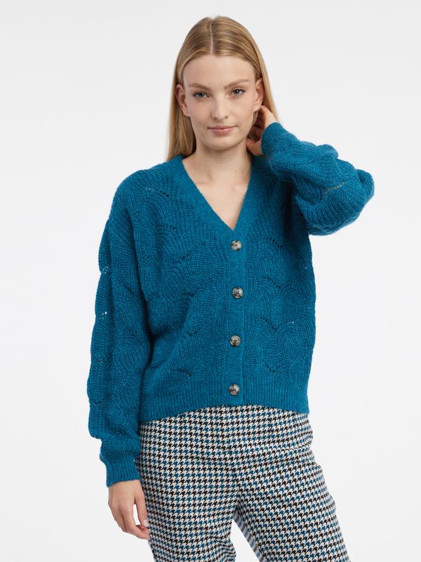 Orsay Orsay Blue Ladies Cardigan - Ladies