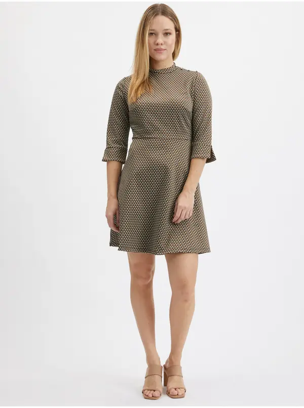 Orsay Orsay Brown Women's Patterned Dress - Women's