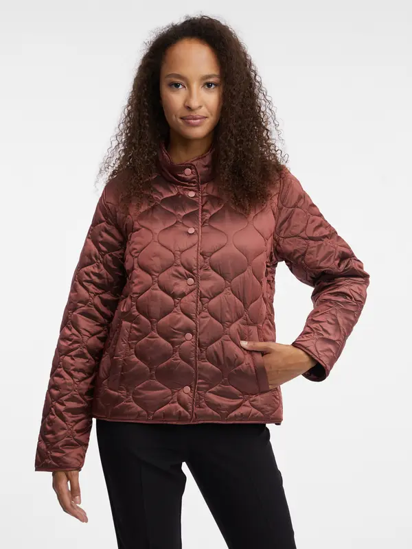 Orsay Orsay Brown Women's Quilted Light Jacket - Ladies