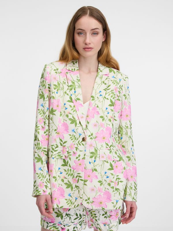Orsay Orsay Creamy Women's Floral Blazer - Women's