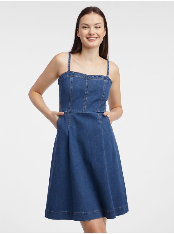 Orsay Orsay Dark blue denim dress - Women