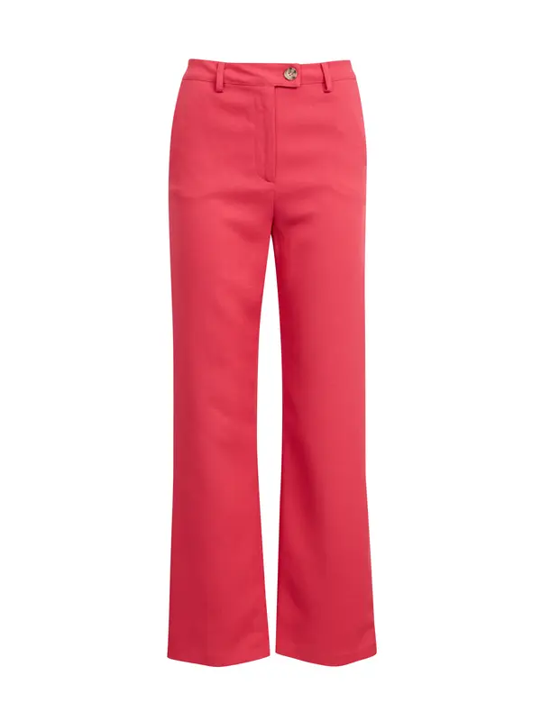Orsay Orsay Dark Pink Women's Flared Fit Trousers - Ladies