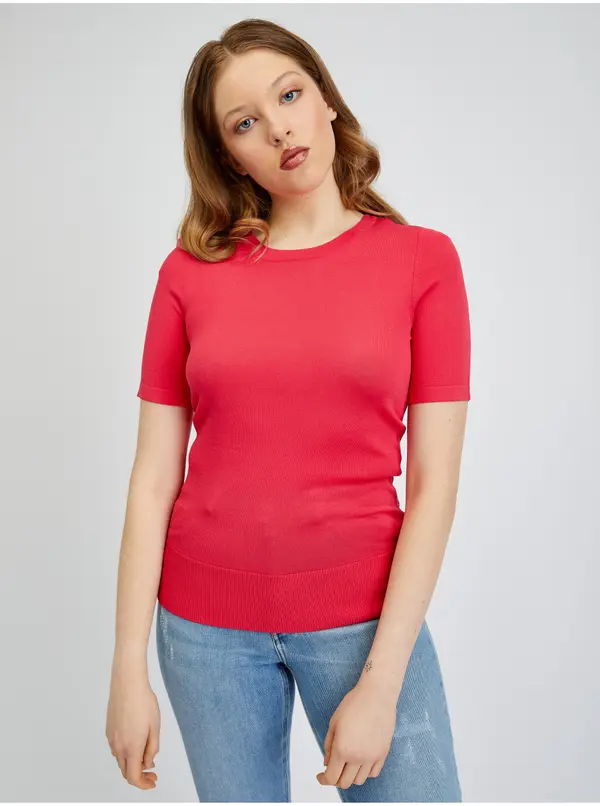 Orsay Orsay Dark Pink Women's Sweater T-Shirt - Women's