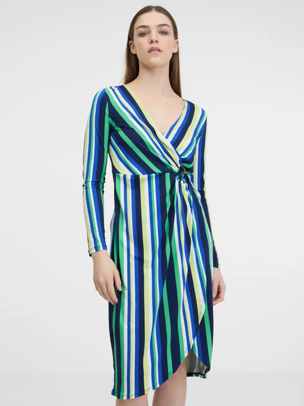 Orsay Orsay Green-Blue Women's Striped Dress - Ladies