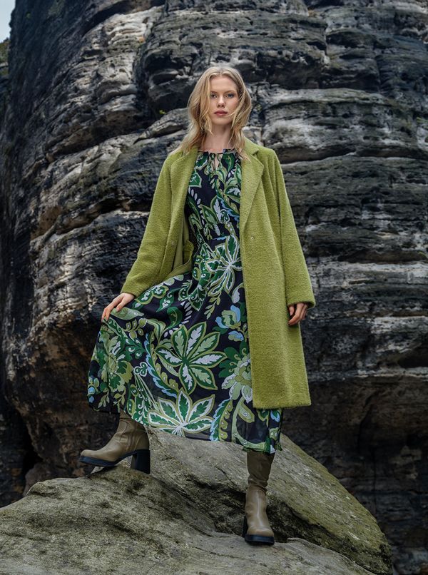 Orsay Orsay Green Ladies Floral Dress - Women's