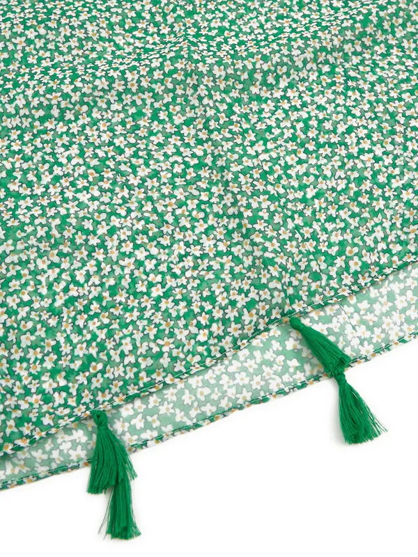 Orsay Orsay Green Ladies Flowered Scarf - Women