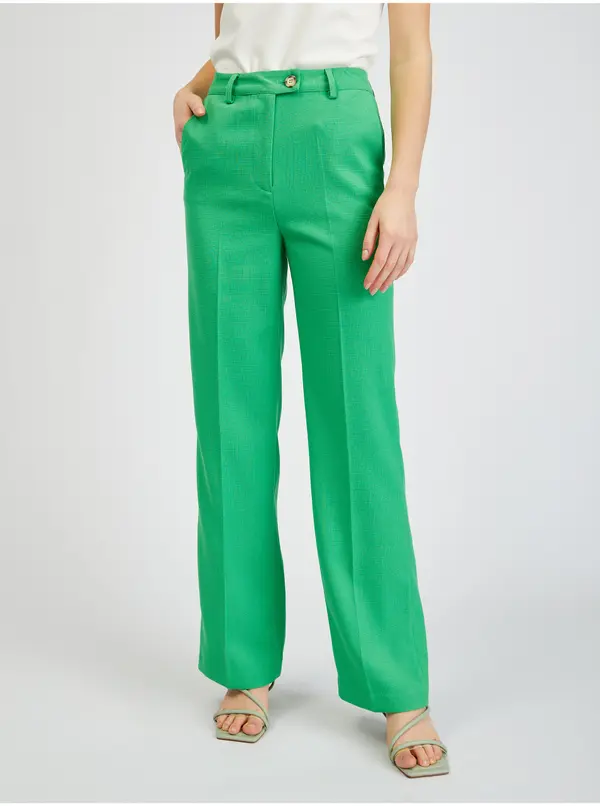 Orsay Orsay Green Women's Flared Fit Trousers - Ladies