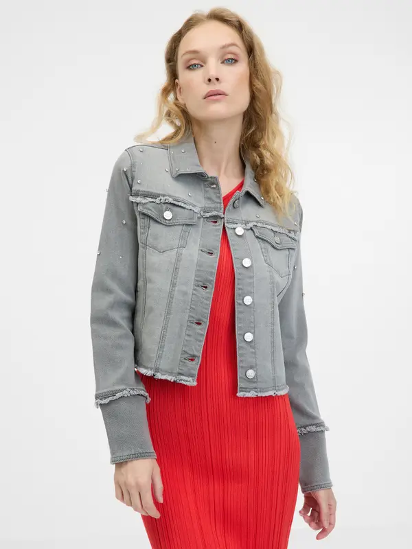 Orsay Orsay Grey Women's Denim Jacket - Ladies