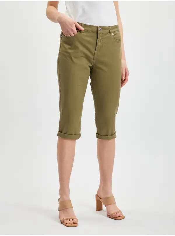 Orsay Orsay Khaki Дамски дънки с кожа - жени