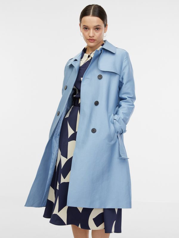 Orsay Orsay Light Blue Women's Trench Coat - Women