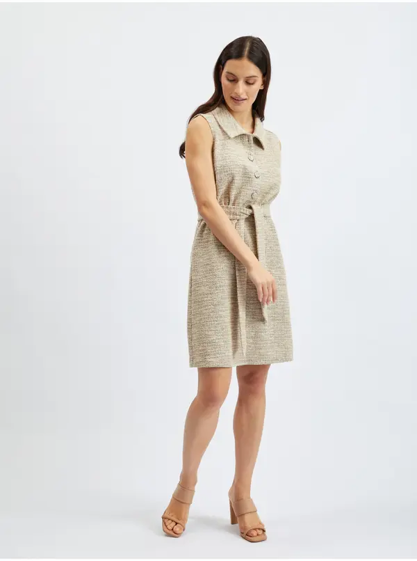 Orsay Orsay Light Brown Women's Brindle Dress - Women's