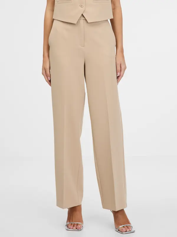 Orsay Orsay Light Brown Women's Trousers - Ladies
