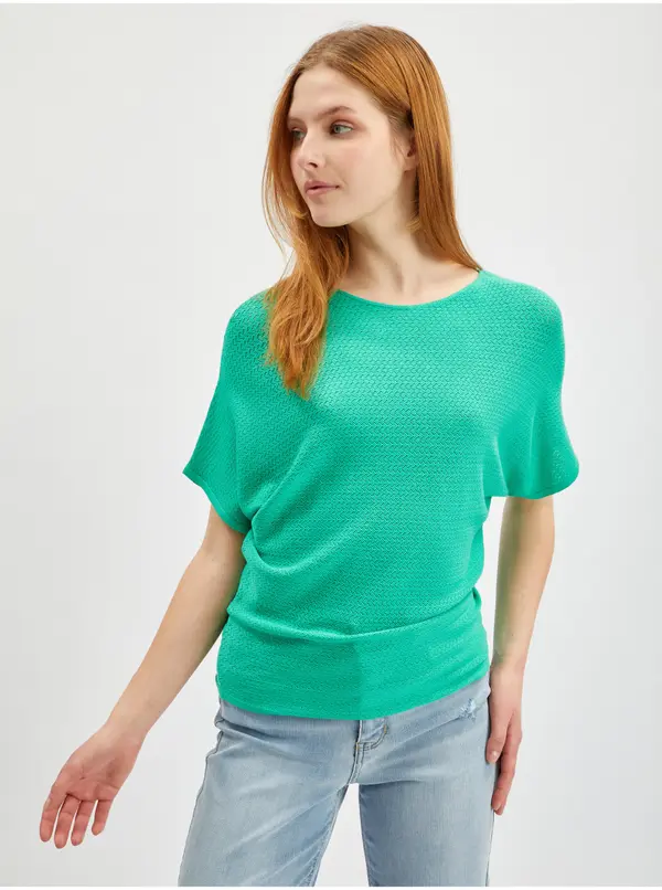 Orsay Orsay Light Green Women's Short Sleeve Sweater - Women's
