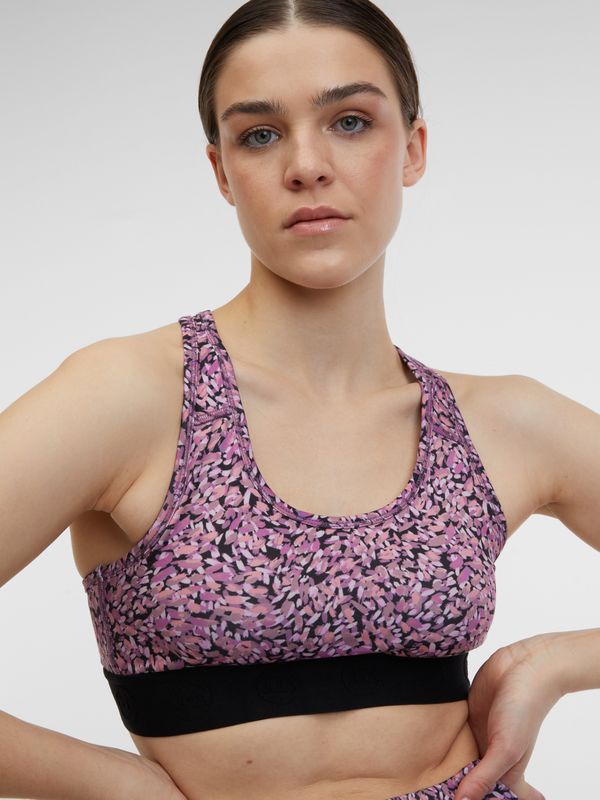 Orsay Orsay Light Purple Women's Patterned Sports Bra - Women's