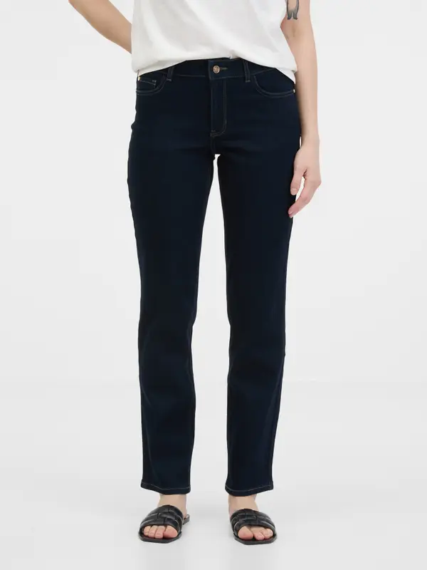 Orsay Orsay Navy Blue Women's Straight Jeans - Ladies