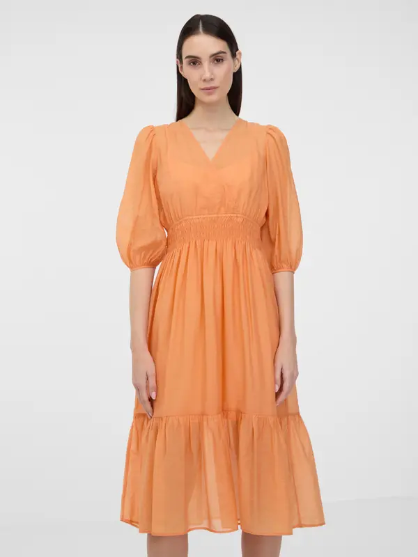 Orsay Orsay Orange Women's Midi Dress - Ladies