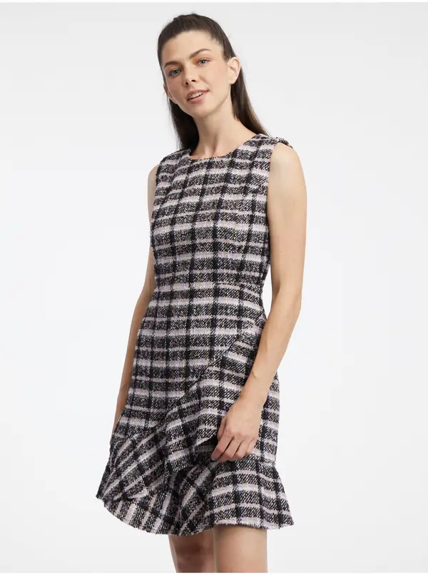 Orsay Orsay Pink & Black Women's Tweed Dress - Women's