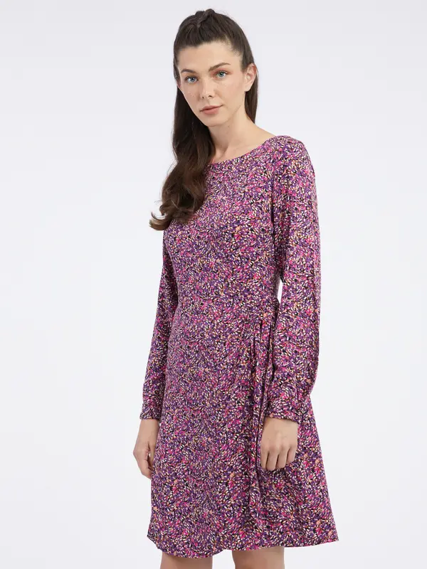 Orsay Orsay Pink & Purple Women's Patterned Dress - Women's