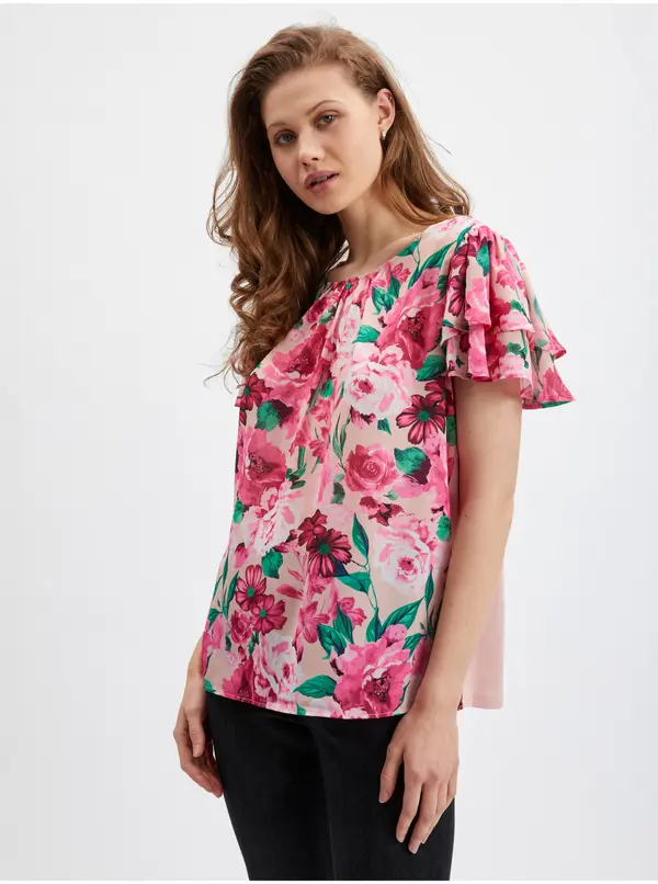 Orsay Orsay Pink Women's Floral Blouse - Women's
