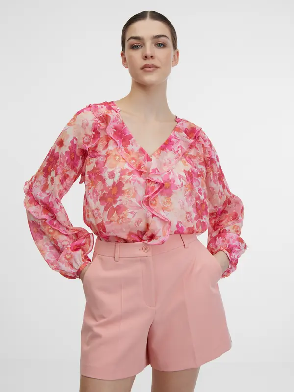 Orsay Orsay Pink Women's Floral Blouse - Women's