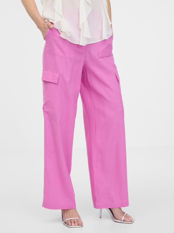Orsay Orsay Pink women's wide trousers - Women's