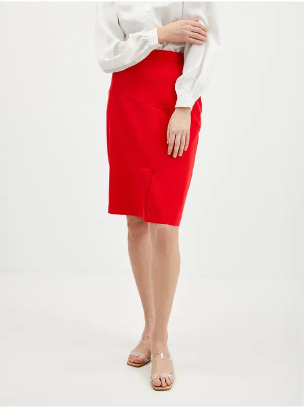 Orsay Orsay Red Women's Sheath Skirt - Women's