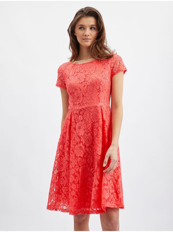 Orsay Orsay Розова дамска дантелена рокля - жени