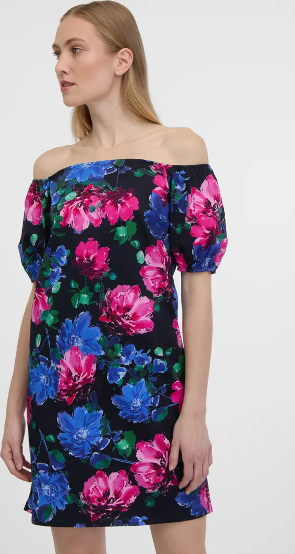 Orsay Orsay розово-черно жени флорални рокля - жени