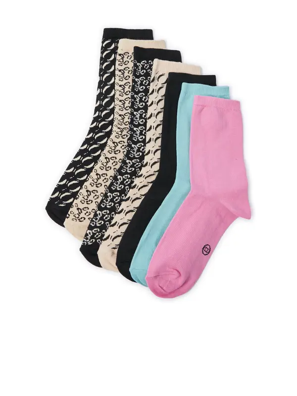 Orsay Orsay Set of seven pairs of women's socks in beige and black - Women's