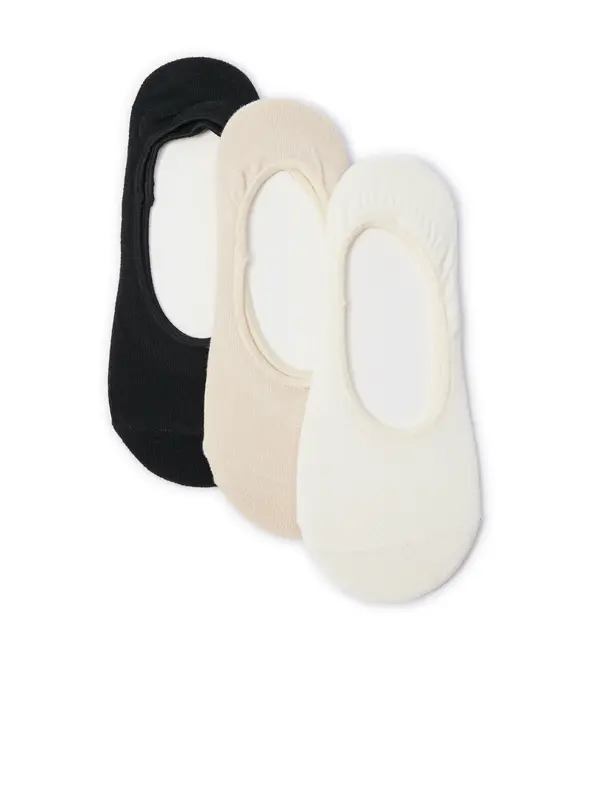 Orsay Orsay Set of three pairs of women's socks in cream, beige and black - Women's