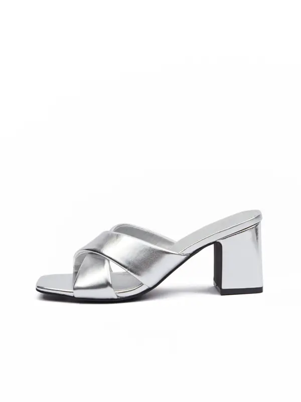 Orsay Orsay Silver Women's Heeled Slippers - Women's