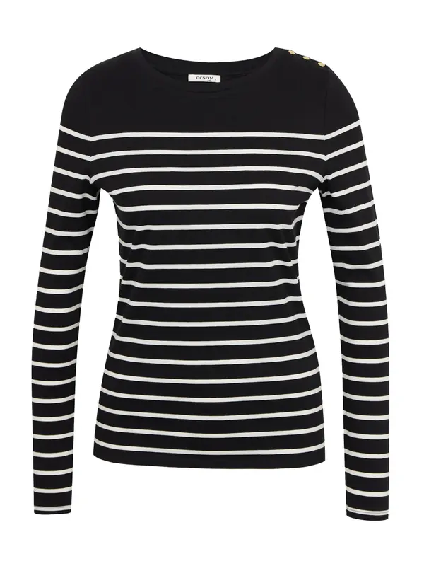 Orsay Orsay White and Black Women Striped T-Shirt - Women