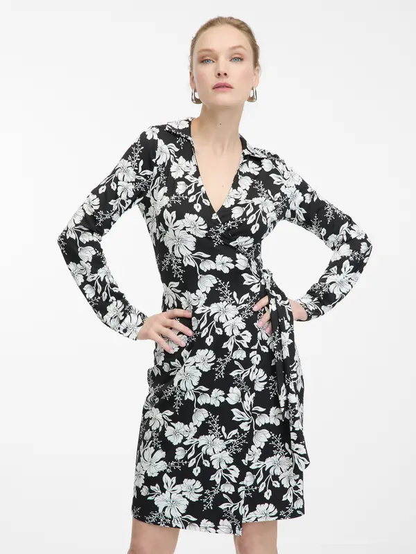 Orsay Orsay White-Black Women Flowered Dress - Women