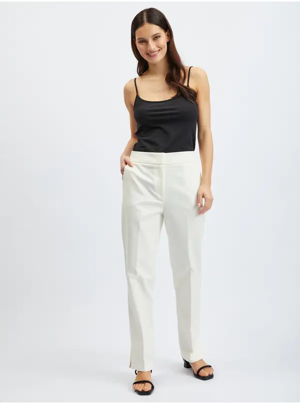Orsay Orsay White Women's Trousers - Women's