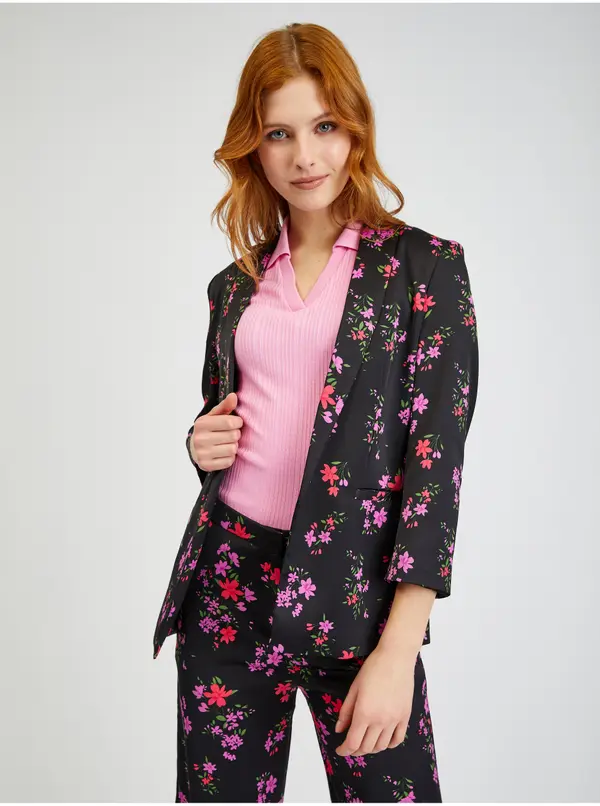 Orsay Orsay Women's Black Floral Blazer - Women's