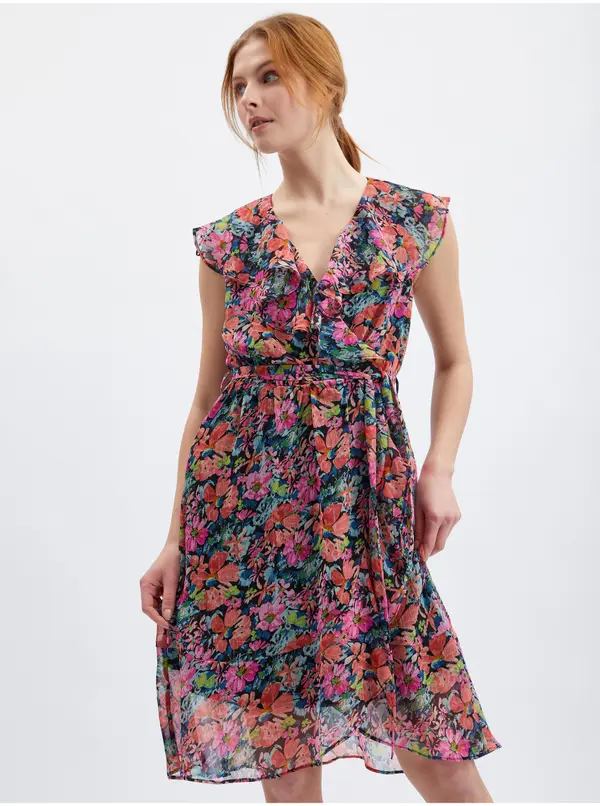 Orsay Orsay Women's Red & Black Floral Dress - Women's