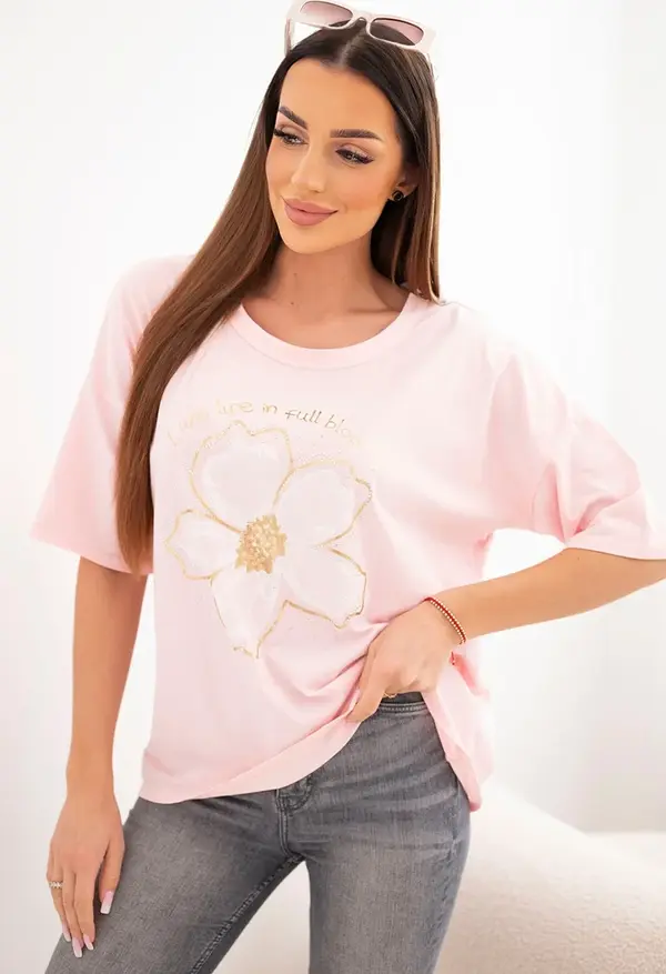 Kesi Włoski Оувърсайз блуза Kesi с флорален мотив