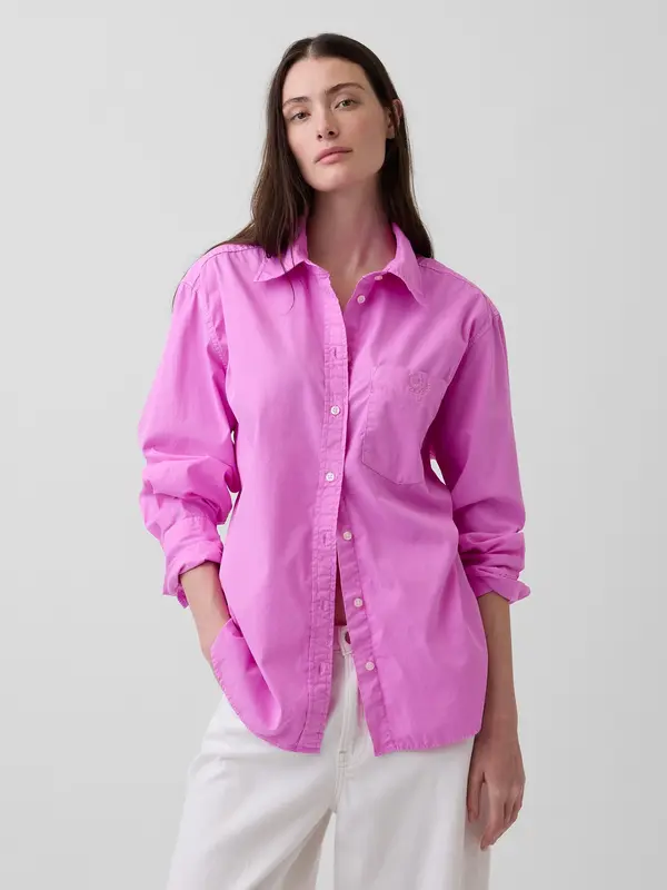 GAP Оувърсайз риза GAP с лого