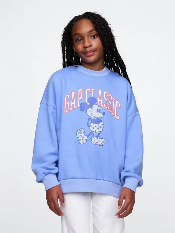 GAP Оувърсайз суитшърт за момичета Gap &amp; Disney