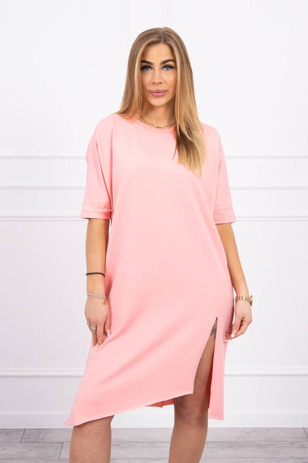 marka niezdefiniowana Oversize apricot dress