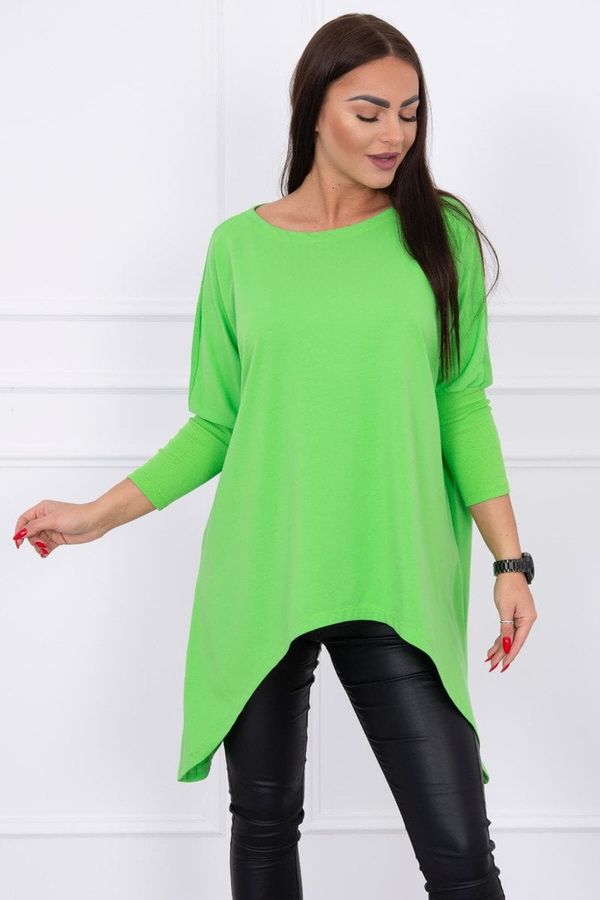 marka niezdefiniowana Oversize blouse light green