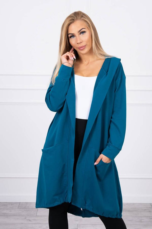 marka niezdefiniowana Oversize Navy Hooded Cape