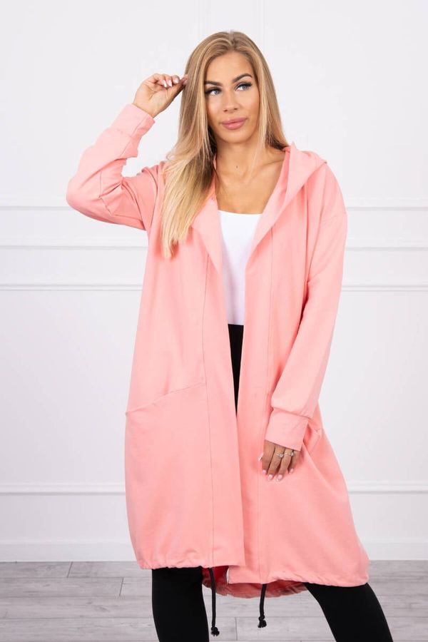 marka niezdefiniowana Oversized apricot cape with hood