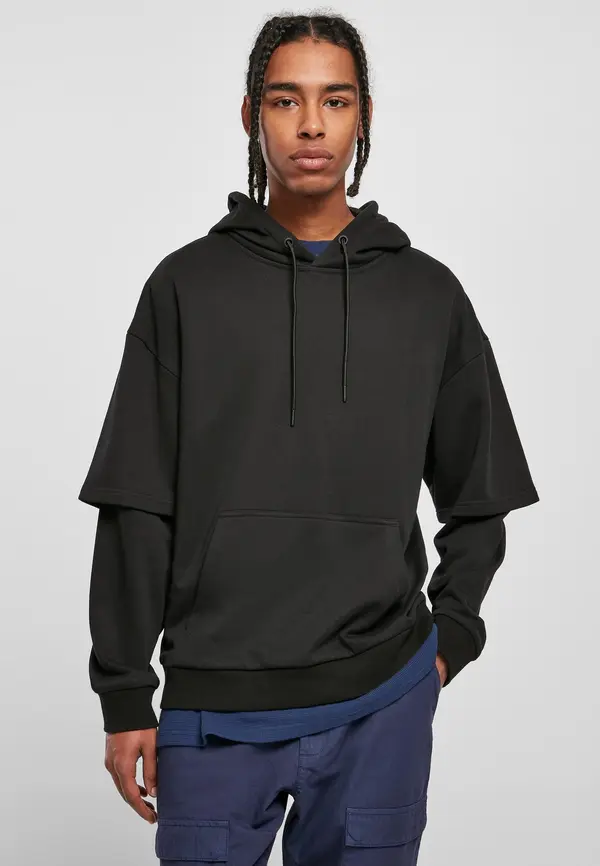 Urban Classics Oversized Doublesleeve Hoody black
