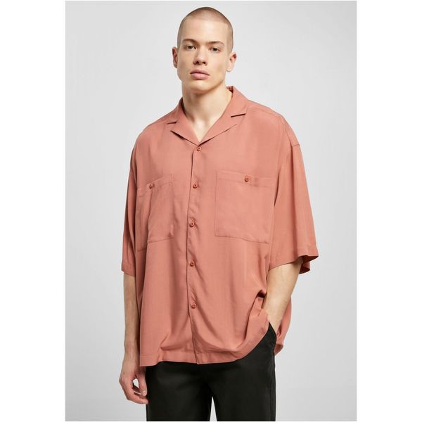 Urban Classics Oversized Terracotta Recreational Shirt