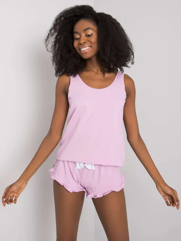 RUE PARIS Pajamas-RV-PI-7397.48-Light Purple