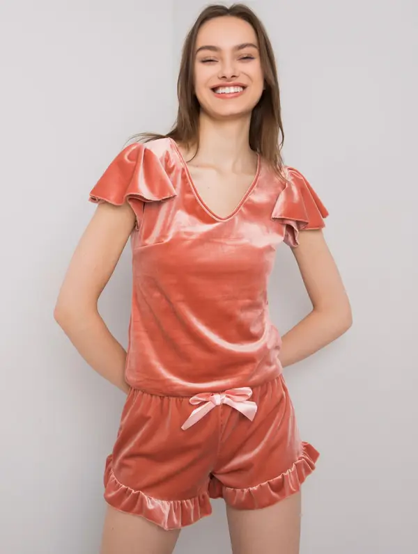 RUE PARIS Pajamas-WN-PI-02.97-dark pink